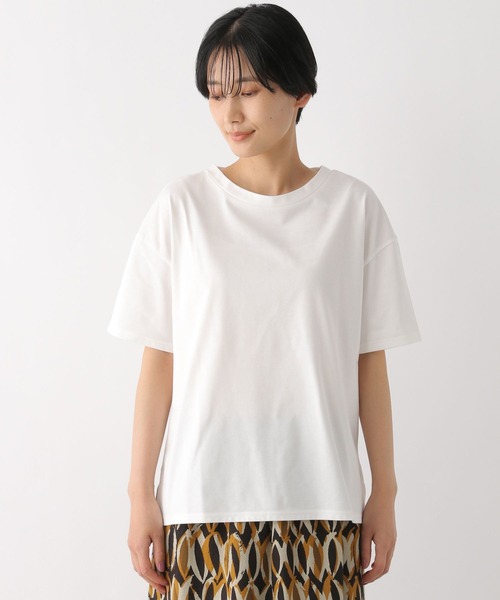 LEPSIM（レプシィム）の「マルチキノウTシャツ　262408（Tシャツ/カットソー・レディース・ブラック/グレー/オフホワイト/グレイッシュベージュ・SMALL/MEDIUM/LARGE）」の8枚目の写真