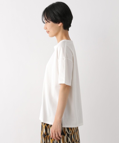 LEPSIM（レプシィム）の「マルチキノウTシャツ　262408（Tシャツ/カットソー・レディース・ブラック/グレー/オフホワイト/グレイッシュベージュ・SMALL/MEDIUM/LARGE）」の9枚目の写真