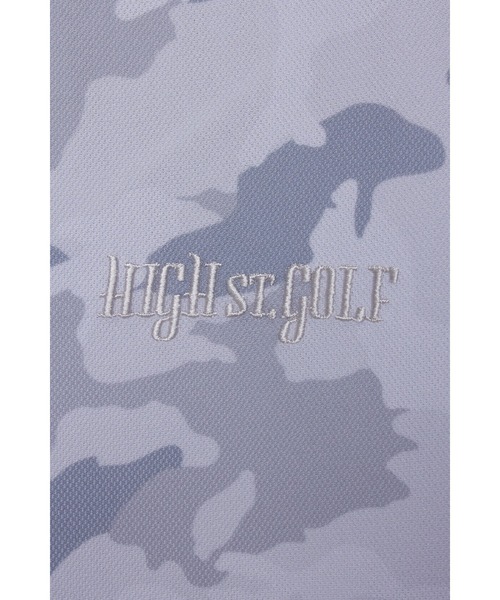 HIGH STREET(ハイストリート)の「HIGH ST. GOLF∴カモ柄ハニカム鹿の子モックネックシャツ <AdE>(Tシャツ/カットソー・メンズ・ブラック/ブルー/グレー・LL/M/S/L)」の11枚目の写真