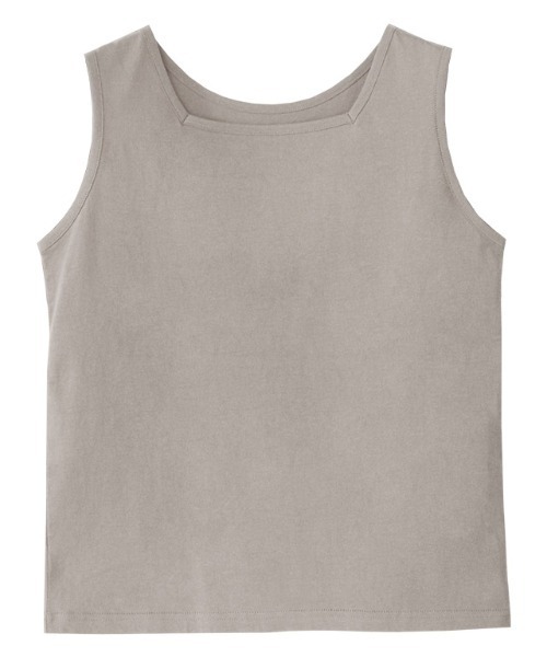 Pierrot（ピエロ）の「汗ジミ防止2wayタンクトップ（タンクトップ・レディース・モカ/グリーン系その他/オレンジ/チャコール/グレイッシュベージュ・L/M）」の21枚目の写真