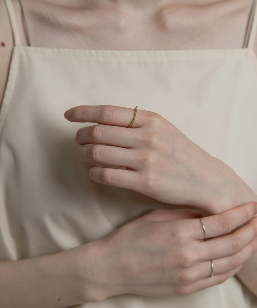 SMELLY(スメリー)の「silver925シンプルラインリング(リング・レディース・ゴールド/シルバー・-)」の3枚目の写真