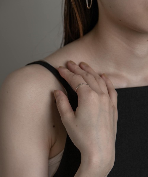 SMELLY(スメリー)の「silver925シンプルラインリング(リング・レディース・ゴールド/シルバー・-)」の8枚目の写真