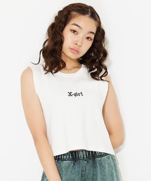 X-girl | WAFFLE TANK TOP/ロゴ刺繍/ワッフル タンクトップ(タンクトップ)