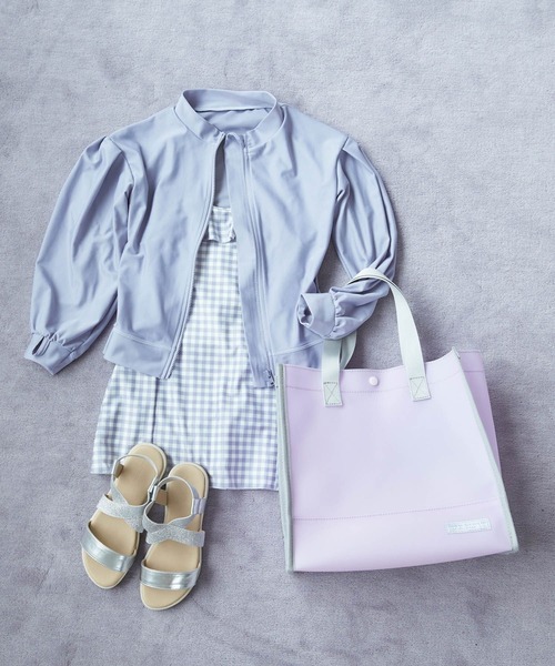 GLOBAL WORK(グローバルワーク)の「SWIM/PVCアソートBAG/キッズ/280371(トートバッグ・キッズ・ブラック/ライトパープル/パープル系その他・FREE)」の5枚目の写真