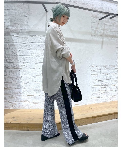 ブラウス シャツ 楊柳シアーBIGシャツ レディース 楊柳シアーBIGシャツ（シャツ/ブラウス）｜PAGEBOY（ページ