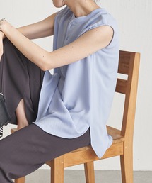 COLLAGE GALLARDAGALANTE | 着心地サラサラ/前後2WAYジョーゼットノースリプルオーバー(シャツ/ブラウス)