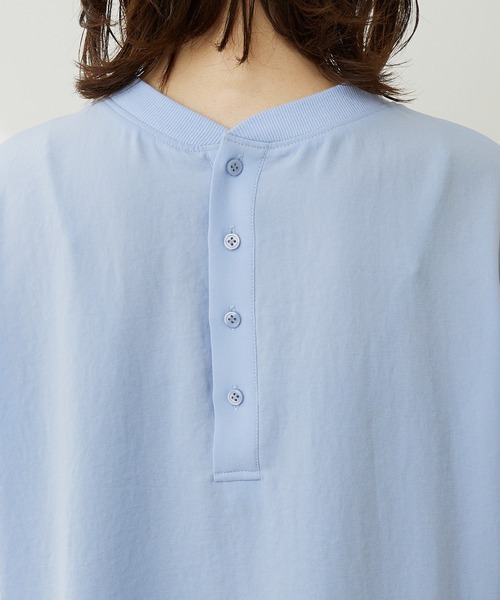 COLLAGE GALLARDAGALANTE（コラージュガリャルダガランテ）の「着心地サラサラ/前後2WAYジョーゼットノースリプルオーバー（シャツ/ブラウス・レディース・ブルー/ホワイト/チャコールグレー・FREE）」の21枚目の写真