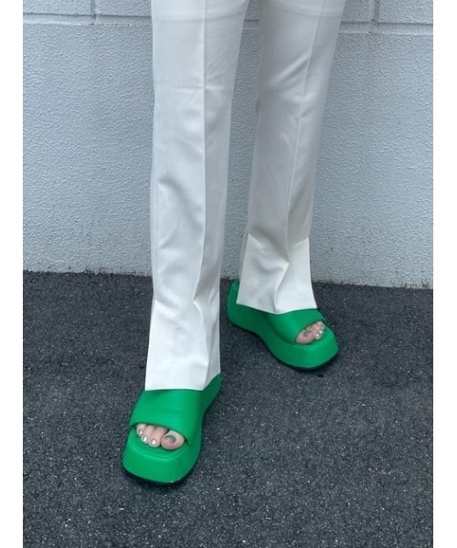 THROW by SLY(スローバイスライ)の「THROW L/W C/P TROUSER ローウエスト パンツ(スラックス・レディース・ブラウン/アイボリー・1/0)」の22枚目の写真