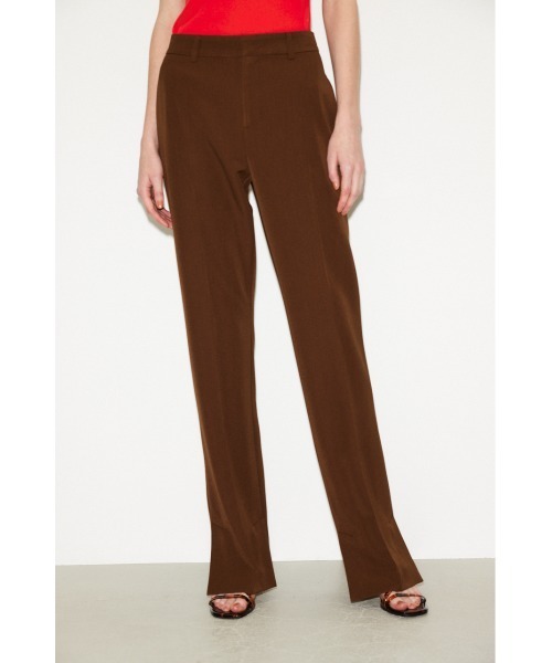 THROW by SLY(スローバイスライ)の「THROW L/W C/P TROUSER ローウエスト パンツ(スラックス・レディース・ブラウン/アイボリー・1/0)」の7枚目の写真