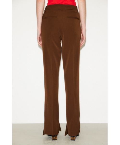 THROW by SLY(スローバイスライ)の「THROW L/W C/P TROUSER ローウエスト パンツ(スラックス・レディース・ブラウン/アイボリー・1/0)」の9枚目の写真