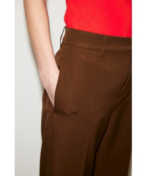 THROW by SLY(スローバイスライ)の「THROW L/W C/P TROUSER ローウエスト パンツ(スラックス・レディース・ブラウン/アイボリー・1/0)」の12枚目の写真