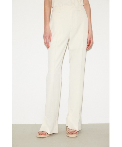 THROW by SLY(スローバイスライ)の「THROW L/W C/P TROUSER ローウエスト パンツ(スラックス・レディース・ブラウン/アイボリー・1/0)」の4枚目の写真