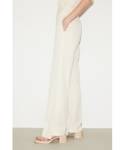 THROW by SLY(スローバイスライ)の「THROW L/W C/P TROUSER ローウエスト パンツ(スラックス・レディース・ブラウン/アイボリー・1/0)」の5枚目の写真