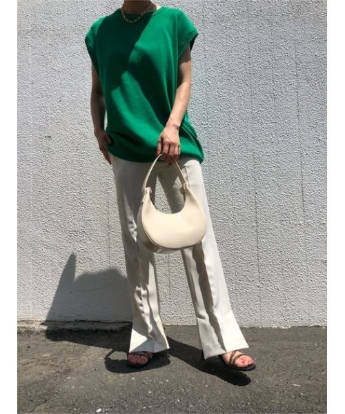 THROW by SLY(スローバイスライ)の「THROW L/W C/P TROUSER ローウエスト パンツ(スラックス・レディース・ブラウン/アイボリー・1/0)」の14枚目の写真