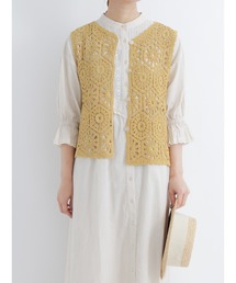 Samansa Mos2 | かぎ針風ベスト(ベスト)