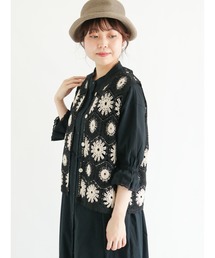 Samansa Mos2 | かぎ針風ベスト(ベスト)