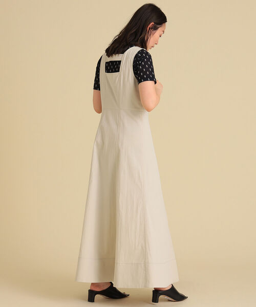 Ray BEAMS(レイビームス)の「Ray BEAMS / フロント ジップ サロペット ワンピース(ワンピース・レディース・ブラック/ホワイト系その他6・0/1)」の4枚目の写真