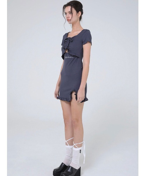 UGLY SHADOW（アグリーシャドウ）の「【Uglyshadow/アグリーシャドー アグリーシャドウ】LACE SHORT SOCKS/靴下 ソックス レースソックス（ソックス/靴下・レディース・ホワイト/ブラック/ピンク/グリーン・ONE SIZE）」の21枚目の写真