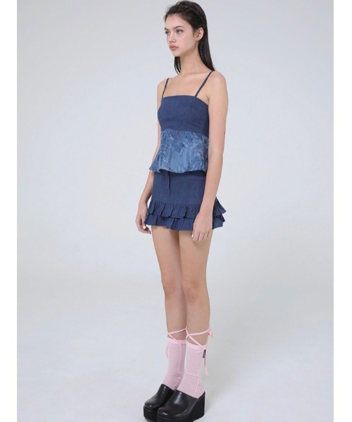 UGLY SHADOW（アグリーシャドウ）の「【Uglyshadow/アグリーシャドー アグリーシャドウ】LACE SHORT SOCKS/靴下 ソックス レースソックス（ソックス/靴下・レディース・ホワイト/ブラック/ピンク/グリーン・ONE SIZE）」の7枚目の写真