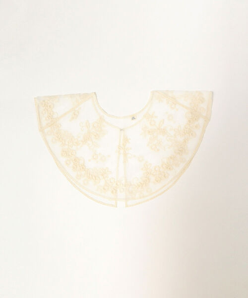 BEAMS BOY（ビームスボーイ）の「BEAMS BOY / レースラウンド 付け襟（付け襟・レディース・ナチュラル/ブラック・ONE SIZE）」の4枚目の写真