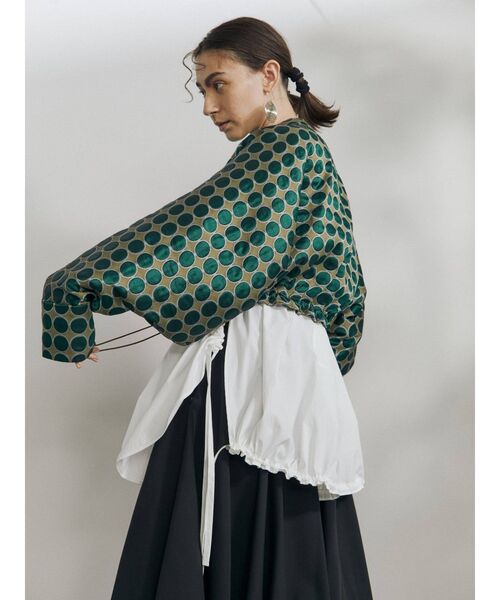 UN3D.（アンスリード）の「ジャカードシャツブルゾン（ブルゾン・レディース・グリーン/ブルー・FREE）」の14枚目の写真