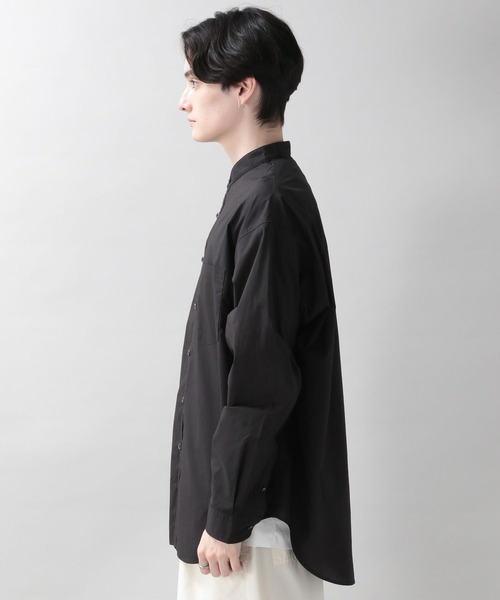 RAGEBLUE(レイジブルー)の「セミロングバンドカラーシャツ(シャツ/ブラウス・メンズ・ホワイト/ブラック/ブルー・MEDIUM/LARGE)」の15枚目の写真
