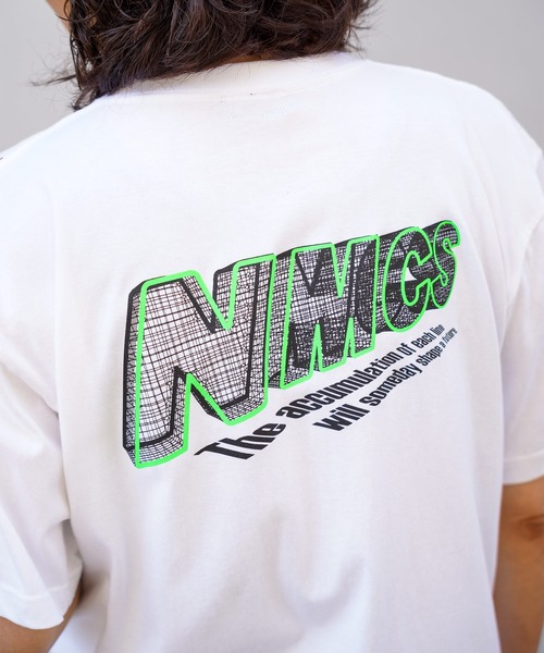 NineMicrophones（ナインマイクロフォンズ）の「Virtual S/S（Tシャツ/カットソー・メンズ・ホワイト/ブラック/バーガンディー・MEDIUM/LARGE/X-LARGE）」の2枚目の写真
