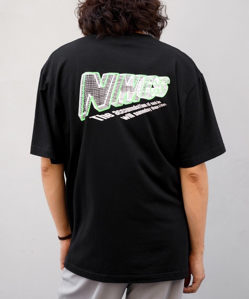 NineMicrophones（ナインマイクロフォンズ）の「Virtual S/S（Tシャツ/カットソー・メンズ・ホワイト/ブラック/バーガンディー・MEDIUM/LARGE/X-LARGE）」の3枚目の写真