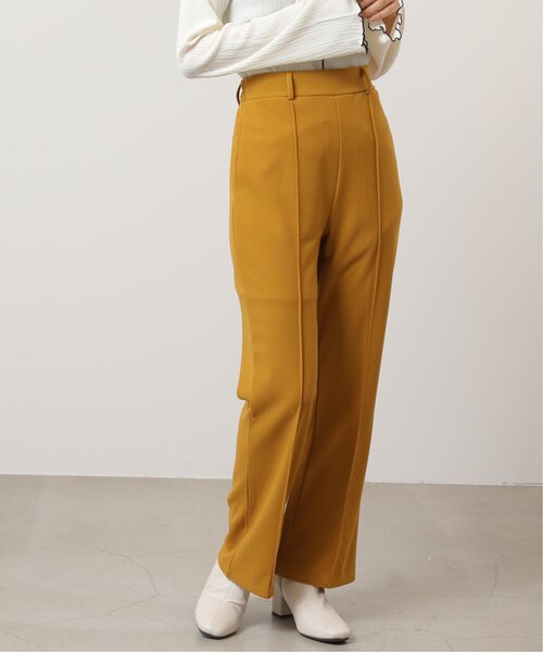 RAY CASSIN（レイカズン）の「カットツイルセンタープレスパンツ（スラックス・レディース・イエロー/グレー/ブラック・FREE）」の3枚目の写真