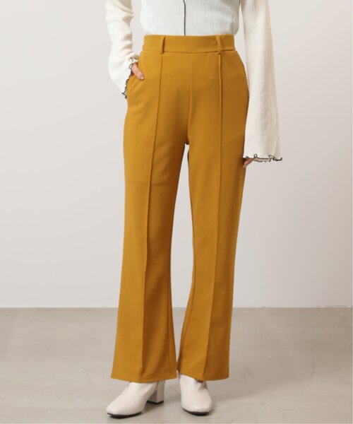 RAY CASSIN（レイカズン）の「カットツイルセンタープレスパンツ（スラックス・レディース・イエロー/グレー/ブラック・FREE）」の8枚目の写真