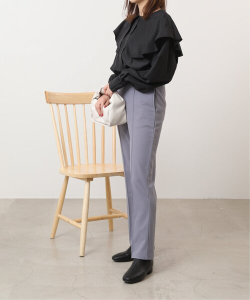 RAY CASSIN（レイカズン）の「カットツイルセンタープレスパンツ（スラックス・レディース・イエロー/グレー/ブラック・FREE）」の13枚目の写真