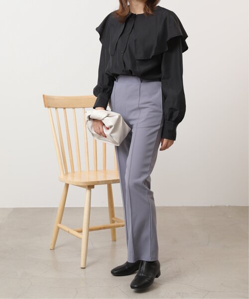 RAY CASSIN（レイカズン）の「カットツイルセンタープレスパンツ（スラックス・レディース・イエロー/グレー/ブラック・FREE）」の14枚目の写真