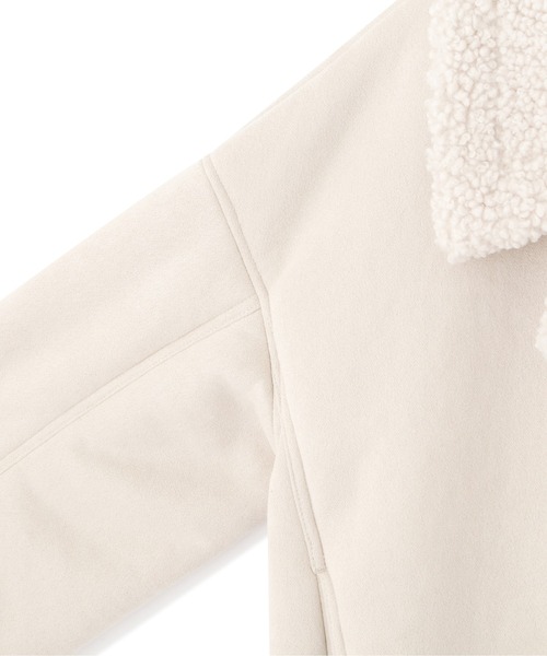 PROPORTION BODY DRESSING（プロポーションボディドレッシング）の「＜Ｅ＞フェイクムートンボアブルゾン / 1212257001（ムートンコート・レディース・ライトグリーン/オフホワイト・MEDIUM/SMALL）」の22枚目の写真