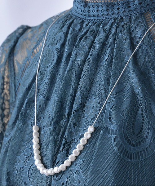 バロックパール 長さ調節可能 2WAY ネックレス パーティー 結婚式