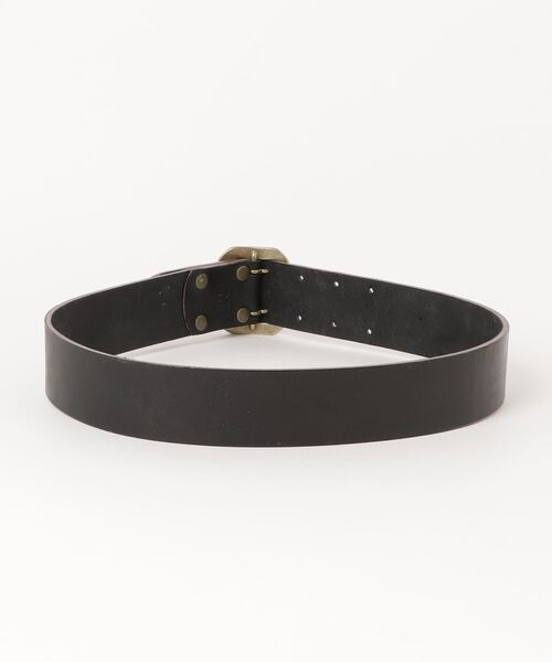 TMT(ティーエムティー)の「US OILED COWLEATHER BELT(DOUBLE PIN 50mm)(ベルト・メンズ・ブラック/ブラウン・FREE)」の3枚目の写真