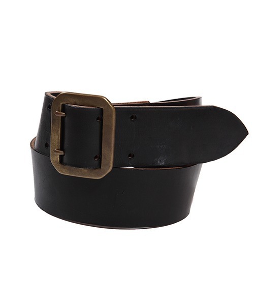 TMT(ティーエムティー)の「US OILED COWLEATHER BELT(DOUBLE PIN 50mm)(ベルト・メンズ・ブラック/ブラウン・FREE)」の2枚目の写真
