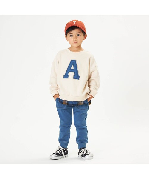 F.O.KIDS（エフオーキッズ）の「アップリケキャップ（キャップ・キッズ・ゴールド/ダークグリーン/ネイビー/ブラック/レンガ・54/58/50）」の9枚目の写真