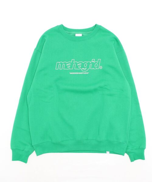 MAHAGRID(マハグリッド)の「『mahagrid/マハグリッド』THIRD LOGO CREWNECK/サードロゴクルーネックスウェットシャツ(スウェット・レディース・グリーン/ブラック/グレー/ネイビー/チャコールグレー/アイボリー・M/L/XL/S)」の5枚目の写真