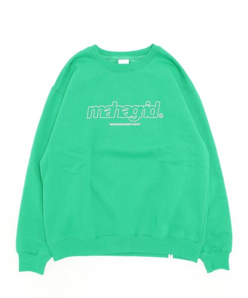 MAHAGRID(マハグリッド)の「『mahagrid/マハグリッド』THIRD LOGO CREWNECK/サードロゴクルーネックスウェットシャツ(スウェット・レディース・グリーン/ブラック/グレー/ネイビー/チャコールグレー/アイボリー・M/L/XL/S)」の7枚目の写真