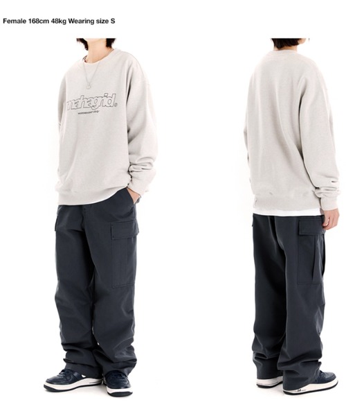 MAHAGRID(マハグリッド)の「『mahagrid/マハグリッド』THIRD LOGO CREWNECK/サードロゴクルーネックスウェットシャツ(スウェット・レディース・グリーン/ブラック/グレー/ネイビー/チャコールグレー/アイボリー・M/L/XL/S)」の8枚目の写真