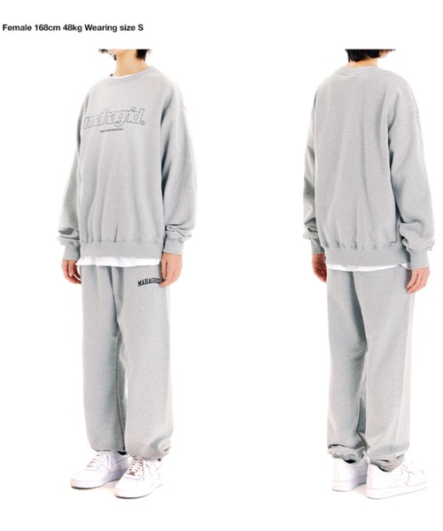 MAHAGRID(マハグリッド)の「『mahagrid/マハグリッド』THIRD LOGO CREWNECK/サードロゴクルーネックスウェットシャツ(スウェット・レディース・グリーン/ブラック/グレー/ネイビー/チャコールグレー/アイボリー・M/L/XL/S)」の12枚目の写真