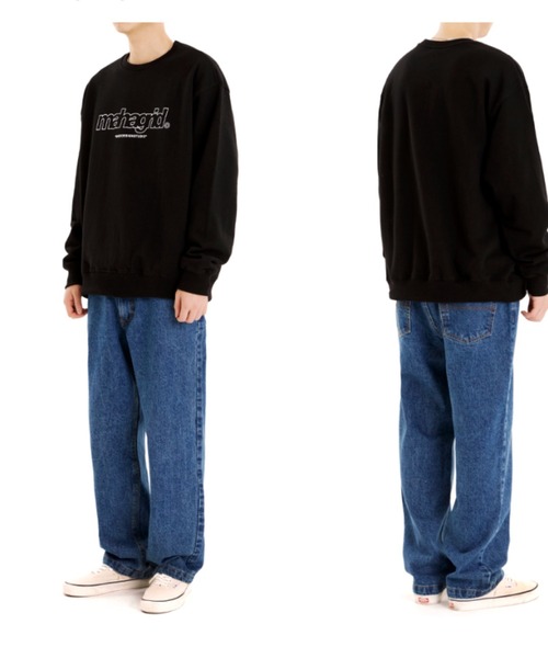 MAHAGRID(マハグリッド)の「『mahagrid/マハグリッド』THIRD LOGO CREWNECK/サードロゴクルーネックスウェットシャツ(スウェット・レディース・グリーン/ブラック/グレー/ネイビー/チャコールグレー/アイボリー・M/L/XL/S)」の20枚目の写真