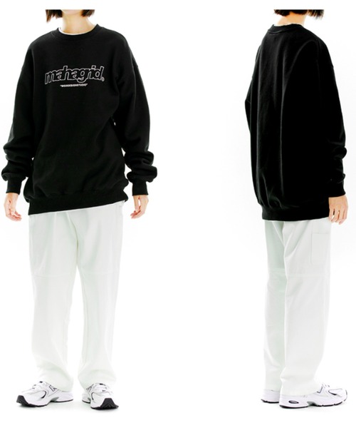 MAHAGRID(マハグリッド)の「『mahagrid/マハグリッド』THIRD LOGO CREWNECK/サードロゴクルーネックスウェットシャツ(スウェット・レディース・グリーン/ブラック/グレー/ネイビー/チャコールグレー/アイボリー・M/L/XL/S)」の21枚目の写真