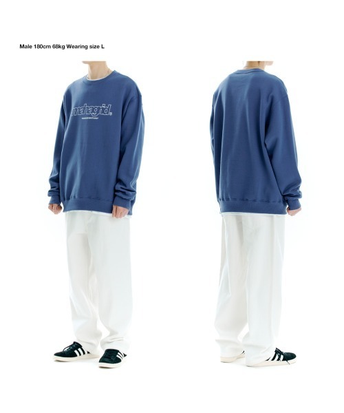 MAHAGRID(マハグリッド)の「『mahagrid/マハグリッド』THIRD LOGO CREWNECK/サードロゴクルーネックスウェットシャツ(スウェット・レディース・グリーン/ブラック/グレー/ネイビー/チャコールグレー/アイボリー・M/L/XL/S)」の22枚目の写真