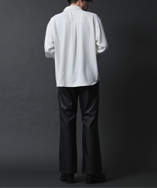 Ellno Loset（エルノロゼット）の「PUレザージップフレアパンツ（スラックス・メンズ・ブラック・LARGE/SMALL/MEDIUM）」の5枚目の写真