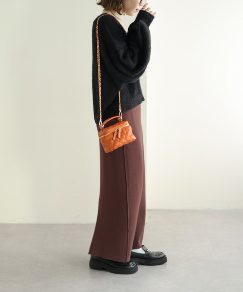 DISCOAT（ディスコート）の「【WEB限定】シャギーヤーンショート丈カーデ（カーディガン/ボレロ・レディース・アイボリー/ブラック/ライトグレー/グリーン/オレンジ・FREE）」の20枚目の写真