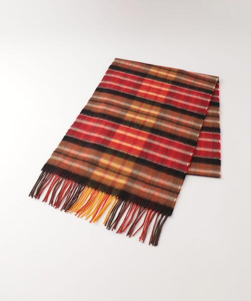 Johnstons of Elgin＞CASHMERE CHECK SCARF/マフラー 【公式通販】