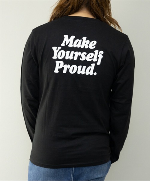 STYLEBLOCK（スタイルブロック）の「プリントロングTシャツ（Tシャツ/カットソー・メンズ・ホワイト/ネイビー/ブラック系その他/グレー/ブラック/グレー系その他/ワイン/カーキ/ホワイト系その他・L/M/LL）」の5枚目の写真