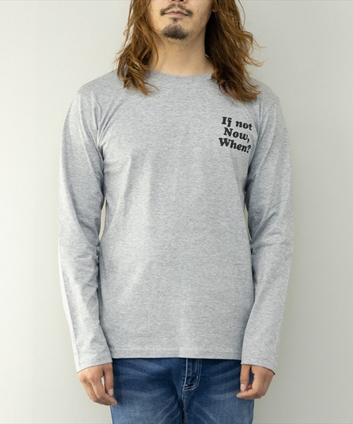 STYLEBLOCK（スタイルブロック）の「プリントロングTシャツ（Tシャツ/カットソー・メンズ・ホワイト/ネイビー/ブラック系その他/グレー/ブラック/グレー系その他/ワイン/カーキ/ホワイト系その他・L/M/LL）」の7枚目の写真