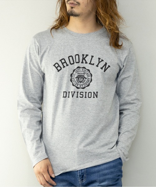 STYLEBLOCK（スタイルブロック）の「プリントロングTシャツ（Tシャツ/カットソー・メンズ・ホワイト/ネイビー/ブラック系その他/グレー/ブラック/グレー系その他/ワイン/カーキ/ホワイト系その他・L/M/LL）」の6枚目の写真